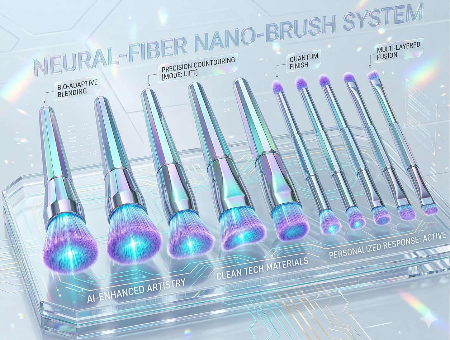 Luxury 14-Piece Synthetic Makeup Brush Kit - Seamless Blending for Foundation, Concealer & Eye Makeup