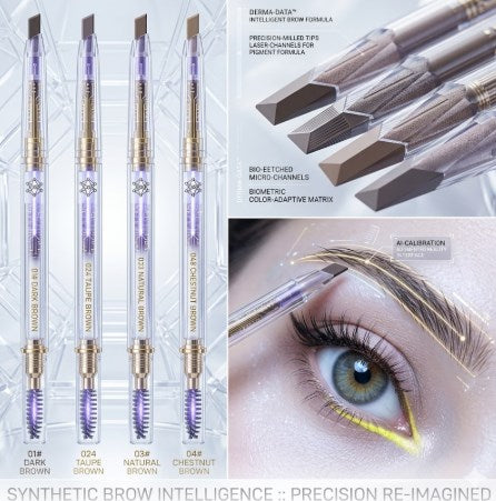 Smudge-Proof Waterproof Eyebrow Pen - Professional Microblading Effect Tattoo Tint for Perfectly Defined Brows